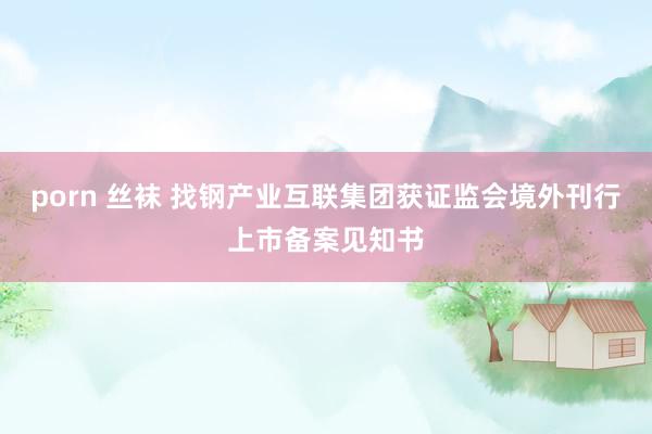 porn 丝袜 找钢产业互联集团获证监会境外刊行上市备案见知书