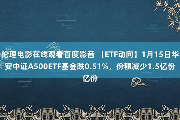 伦理电影在线观看百度影音 【ETF动向】1月15日华安中证A500ETF基金跌0.51%，份额减少1.5亿份