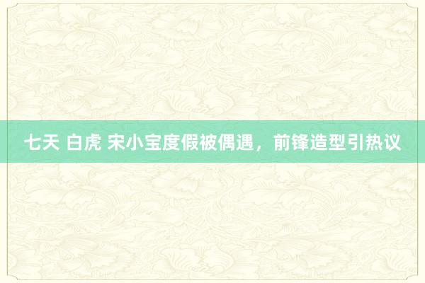 七天 白虎 宋小宝度假被偶遇，前锋造型引热议