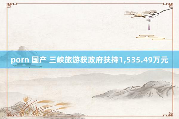 porn 国产 三峡旅游获政府扶持1,535.49万元