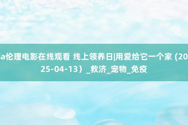 a伦理电影在线观看 线上领养日|用爱给它一个家 (2025-04-13）_救济_宠物_免疫