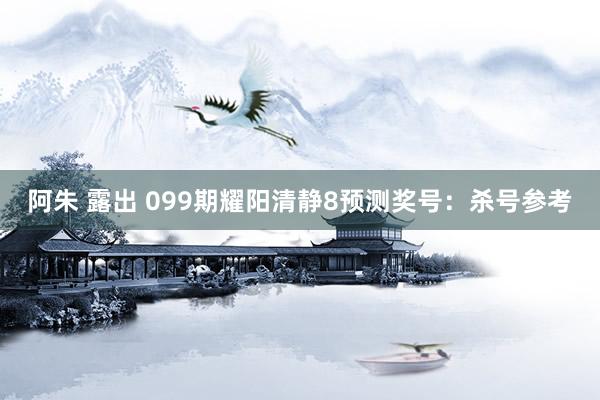 阿朱 露出 099期耀阳清静8预测奖号：杀号参考